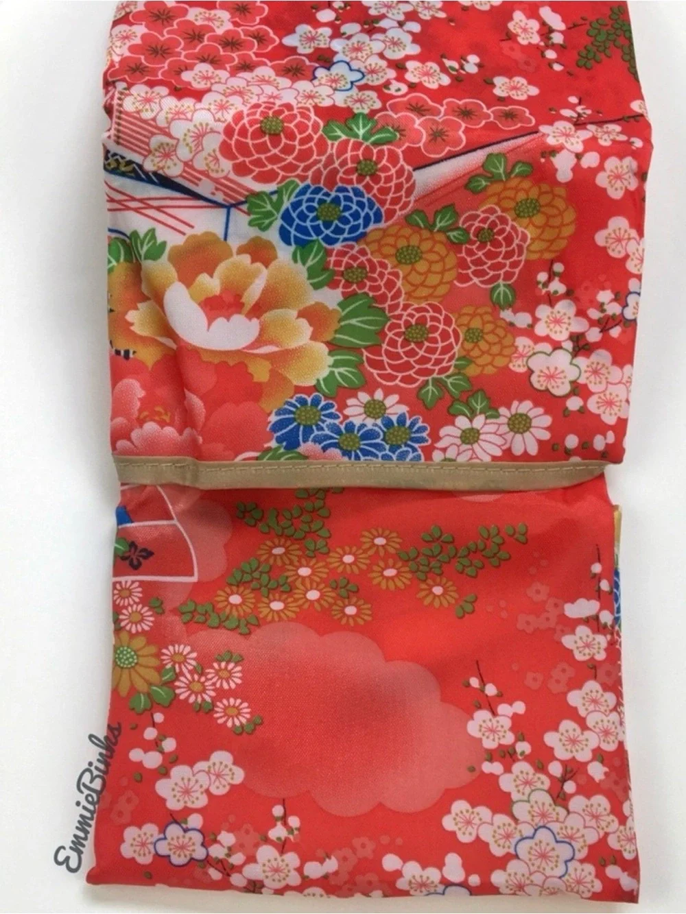 New Asian Inspired Art Print Reusable Shopping Tote - Errand Bag  / Gym Bag